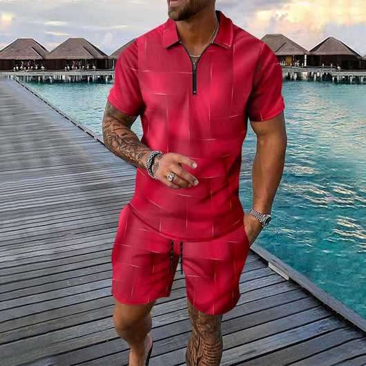 Conjunto Deportivo Hombre Pantalones Cortos y Camiseta Manga Corta - Image 11