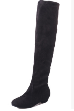 Botas Over the Knee Elásticas de Ante - Tacón Bajo Elegante para Piernas Delgadas - Image 13