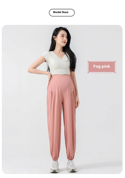 Pantalones Deportivos de Maternidad Talla Grande con Protección Solar Ice Silk - Image 22