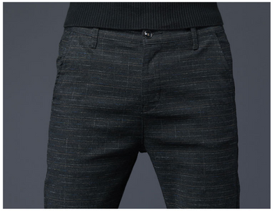 Pantalones Casuales Hombre Slim Fit Microelásticos Estilo Coreano - Image 8
