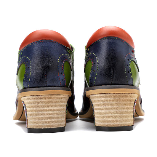 Zapato Casual Universitario Retro con Costura Étnica - Image 8