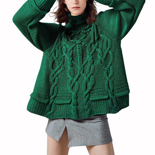 Suéter de Lana Holgado y Elegante - Estilo Relajado para Otoño - Image 11