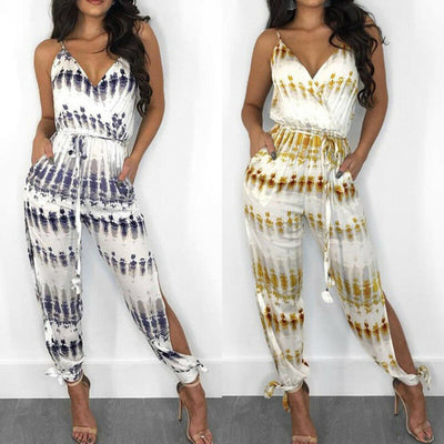 Jumpsuit con Tirantes Irregulares y Cinturón Integrado - Image 8