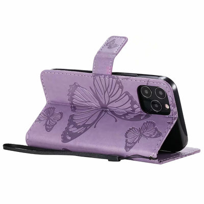 Funda de Cuero para Teléfono con Mariposa Prensada - Image 36
