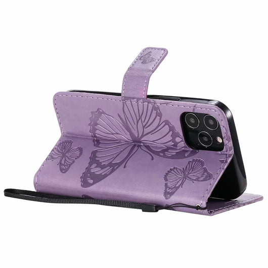Funda de Cuero para Teléfono con Mariposa Prensada - Image 36