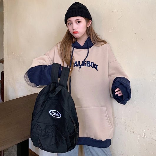 Suéter Deportivo Dos Texturas con Capucha para Mujer - Image 27