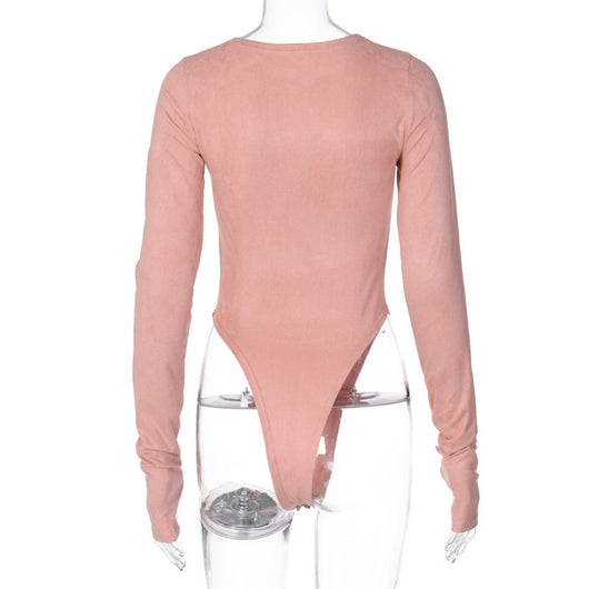 Body Ajustado Monocolor Sexy de Compresión - Image 13