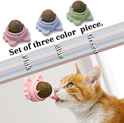 Pelotas de Catnip Adhesivas para Pared - Juguetes Dentales para Gatos - Image 3