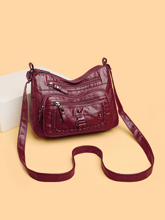 Bolso de Cuero Premium con Múltiples Compartimentos - Image 15