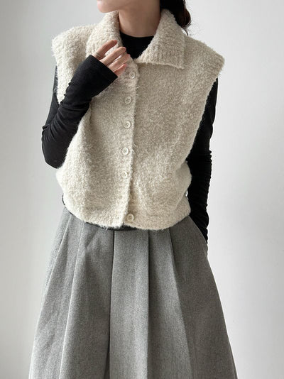 Chaleco Relajado para Mujer con Cuello Alto Superpuesto - Image 13