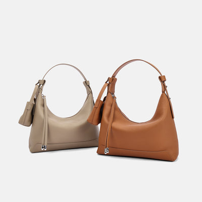 Bolsa de Cuero Genuino Minimalista - Diseño Contemporáneo Primera Capa - Image 2