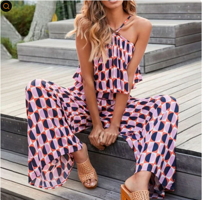 Jumpsuit de Algodón Elegante con Volantes - Helga - Image 6