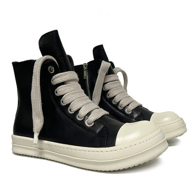 Botas Altas de Cuero Unisex - Sneakers Deportivos para Parejas Tallas Grandes - Image 4
