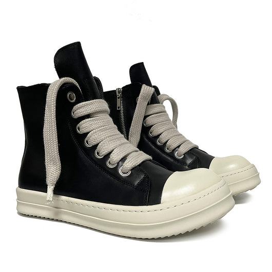 Botas Altas de Cuero Unisex - Sneakers Deportivos para Parejas Tallas Grandes - Image 4