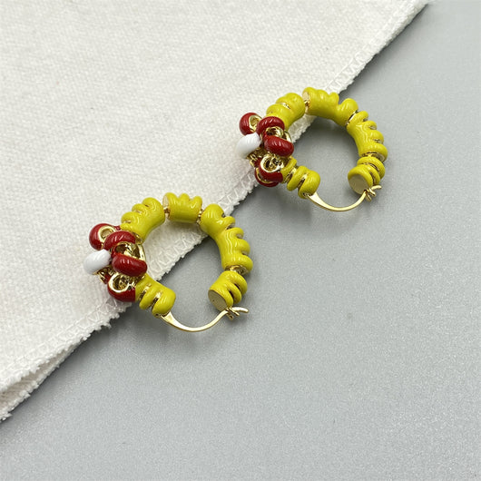 Aretes Esmaltados con Flores Personalizadas - Image 11