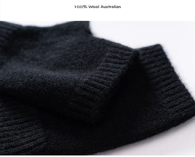 Guantes de Lana Merino Australiana sin Dedos con Flor Tejida y Cashmere - Image 21