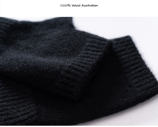 Guantes de Lana Merino Australiana sin Dedos con Flor Tejida y Cashmere - Image 21