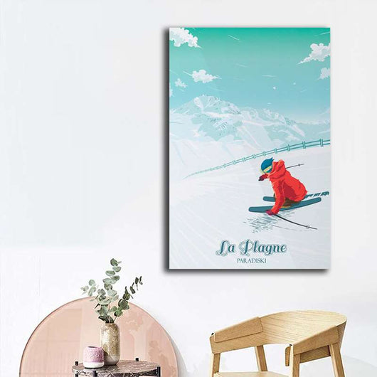 Póster Lienzo Estación de Esquí de los Alpes Franceses - Image 22