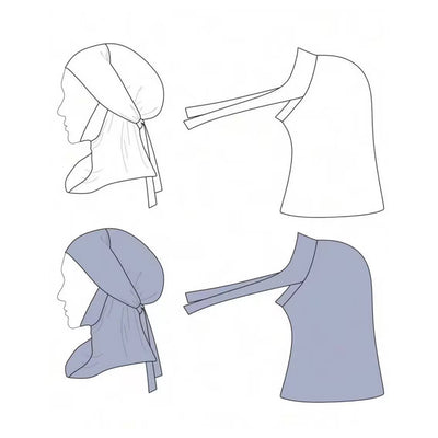 Pañuelo Versátil con Cinta Ajustable - Colores Sólidos - Image 14
