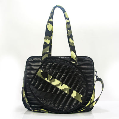 Bolsa Deportiva Tenis Crossbody a Rayas con Bandolera - Image 5