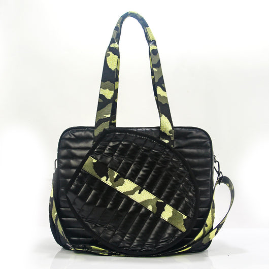 Bolsa Deportiva Tenis Crossbody a Rayas con Bandolera - Image 5