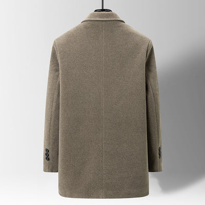 Abrigo Elegante para Hombre en Lana y Terciopelo Visón - Image 10