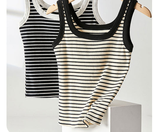 Top Halter sin Mangas con Rayas Negras - Image 13