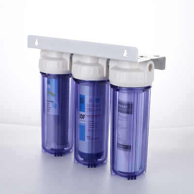 Purificador de Agua Doméstico Tres Etapas con Prefiltro Transparente de 10 Pulgadas - Image 12