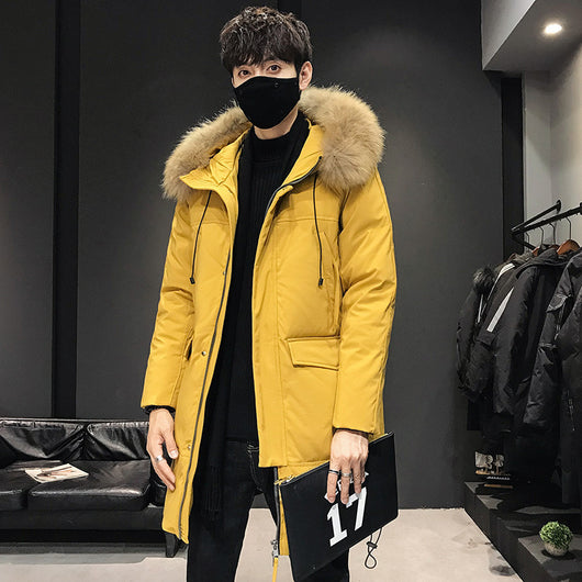 Chaqueta Parka de Invierno para Hombre con Capucha y Cuello de Pelo - Image 9