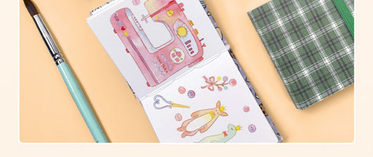 Cuaderno de Viaje Portátil para Acuarela con Diseño de Pájaro Feile - Image 30