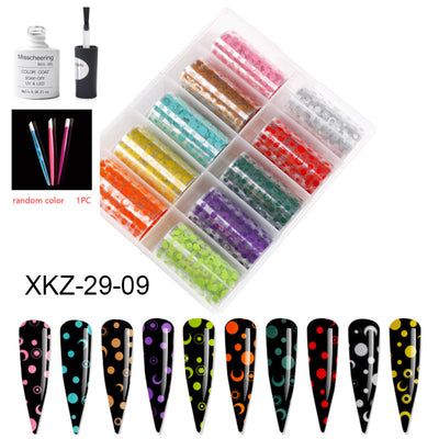 Set de 12 Láminas Decorativas para Uñas - Transferencias Nail Art - Image 90