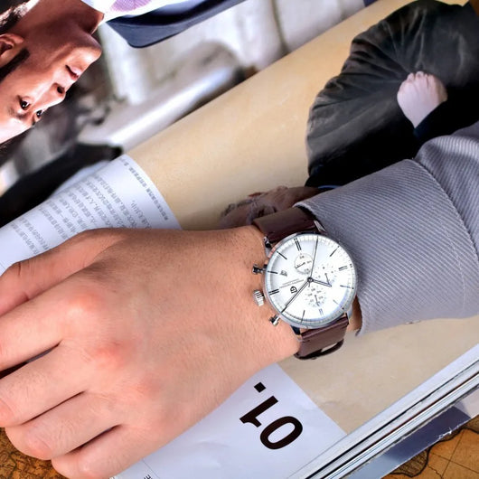 Reloj Calendario Multifunción de Tres Esferas - Image 23