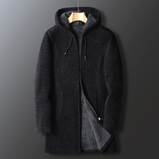 Suéter Casual para Hombre con Forro de Terciopelo Grueso - Image 4