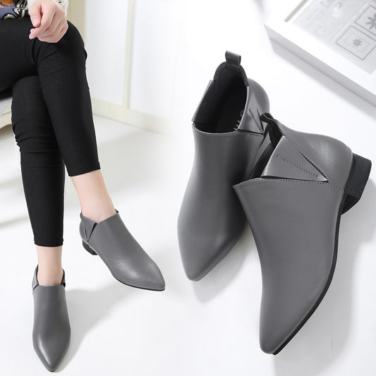 Zapatos Planos de Cuero Ante Estilo Británico para Mujer Talla Grande - Image 2
