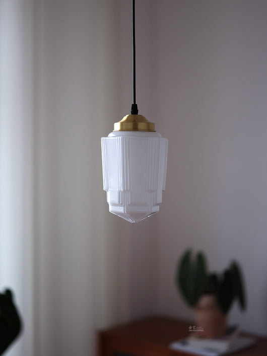 Lámpara Colgante Vintage Brass y Cristal para Dormitorio - Image 9