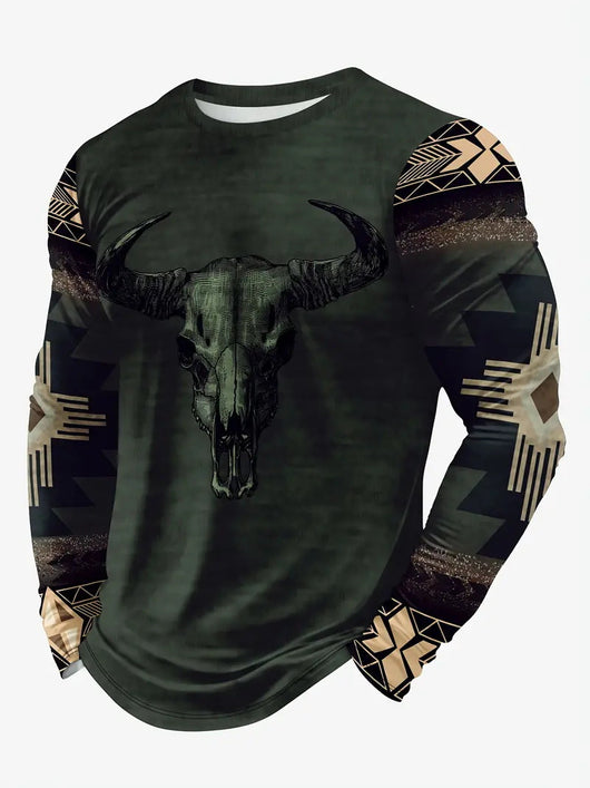 Camiseta Manga Larga Hombre Estilo Trendy Primavera Otoño - Image 6