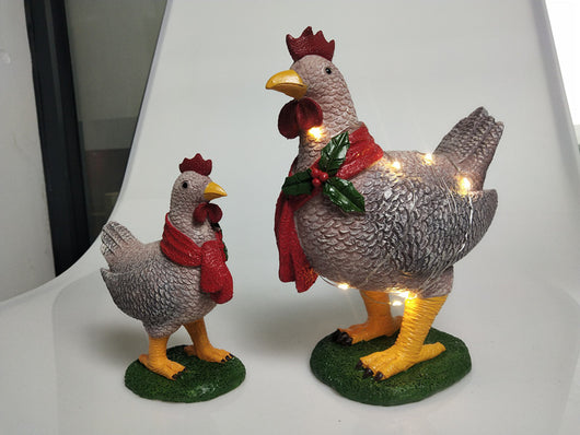 Gallina Navideña con Bufanda - Decoración Festiva - Image 7