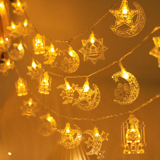 Cadena de Luces LED Castillo Lunar - Decoración Navideña Mágica - Image 16