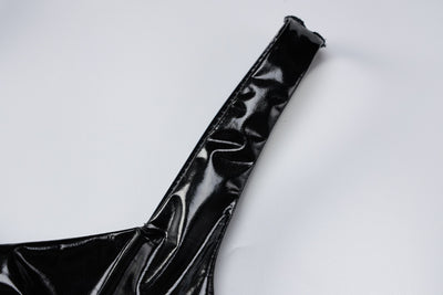 Jumpsuit de Cuero PU con Cierre para Mujer - Diseño Ajustado para Fiesta - Image 16