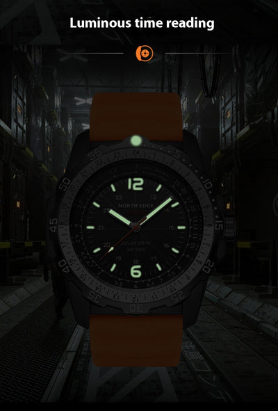 Reloj Deportivo Solar Resistente al Agua con Medidor de Velocidad y Luz Nocturna - Image 5