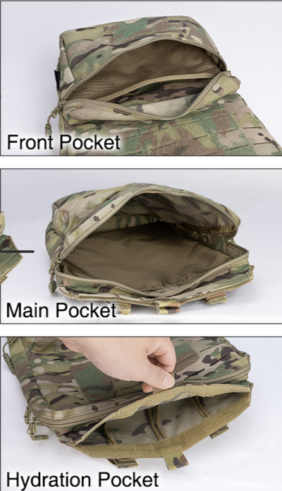 Chaleco Táctico con Hidratación 2L para Actividades Outdoor - Image 15