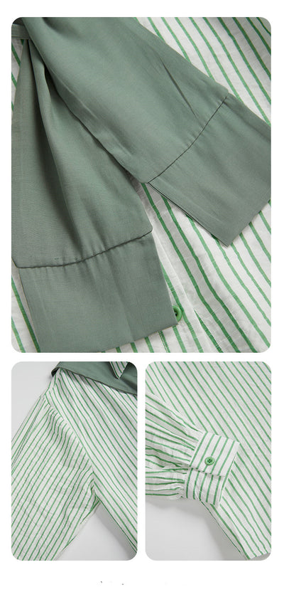 Blusa Rayas Mujer Manga Larga Primavera Otoño - Image 14