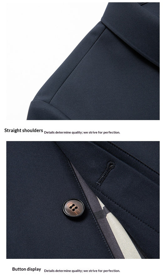 Abrigo Ejecutivo Tipo Trench para Hombre Tallas Grandes - Image 12
