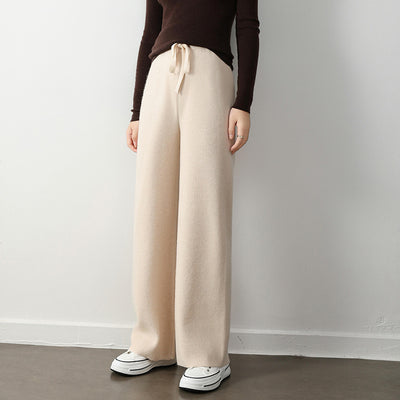 Pantalones Rectos Anchos con Cintura Elástica y Cordones - Image 8