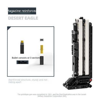 Pistola Águila del Desierto de Madera - Juguete Armable con Tecnología - Image 3