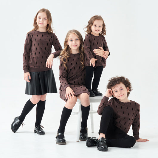 Sudadera Infantil Otoño Invierno Algodón Terciopelo Color Café - Image 9
