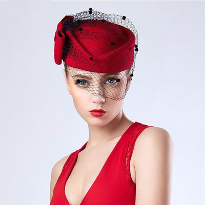 Sombrero Retro Británico de Lana para Mujer - Image 8