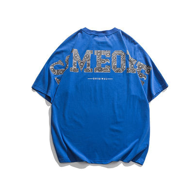 Camiseta Hombre Flores Lazy Suelta Manga Corta - Image 9