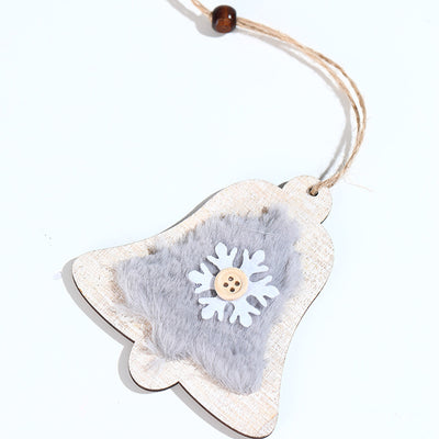 Adorno Navideño de Madera con Peluche - Colgante Decorativo - Image 14