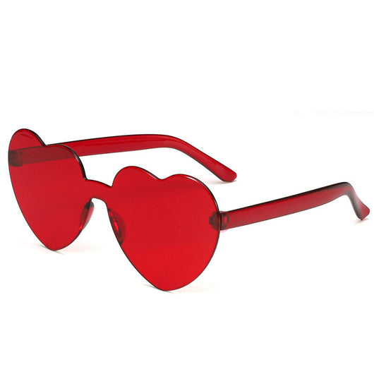 Gafas de Sol Una Pieza Corazón Océano - Diseño Personalidad Femenino - Image 30